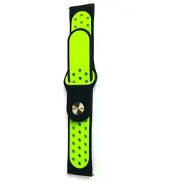 Ремінець Nike Sport 22 mm Watch Gear S3/Xiaomi Amazfit Чорний/Volt S