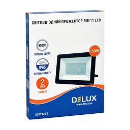 Прожектор Delux FMI 11 LED 150Вт 6500K IP65 (90021203) - мініатюра 2