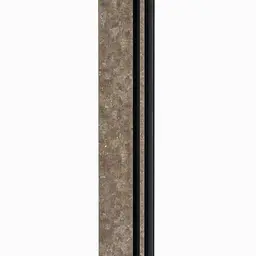 Рейка декоративна Sticker Wall PS 2900х115х12мм Сіро-коричневий із золотими вкрапленнями SW-00002138 - мініатюра 5