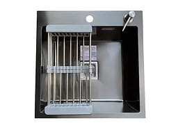 Кухонна мийка Romzha Arta Nova U-450 BL RO43491, Чорний