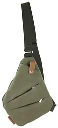 Чоловіча нагрудна сумка з котону Wallaby 1136 Хакі