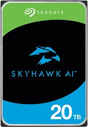 Накопичувач Seagate HDD SATA 20.0TB SkyHawk AI Surveillance 7200rpm 256MB (ST20000VE002)