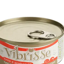 Вологий корм для котів Vibrisse, Тунець, креветки, 140 г (C1018361) - мініатюра 3