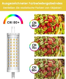 Світлодіодна лампа Bonlux 20W R7s 118 мм Dimmable Warm White 3000K 2000LM Замінити галогенну лампу 200W J118 J Тип - мініатюра 5