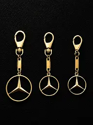 Брелок з жовтого золота Mercedes (Мерседес) (з9003)