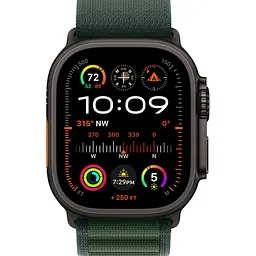 Смарт-годинник Apple Watch Ultra 2 49mm Black Titanium Case with Dark Green Alpine Loop Medium (MX4R3) Б/В [158920] - мініатюра 2