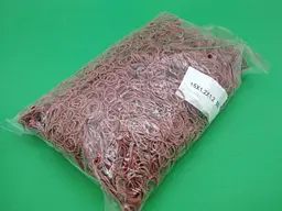Банківські гумки, Plast, №15, червоні, 1,2 мм, діаметр 15 мм, 1 кг, для пакування та в'язання зелені - мініатюра 2