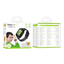 Дитячий смарт-годинник Hoco Y104 4G Children Phone-Watch Black - мініатюра 2