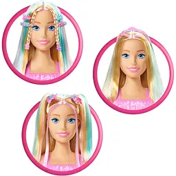 Лялька-манекен Barbie Кольорове перевтілення, для зачісок з аксесуарами (JFG81) - мініатюра 4