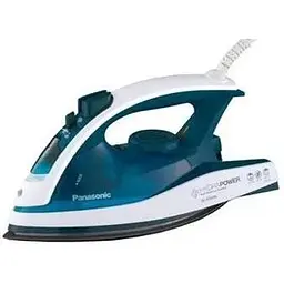 Праска Panasonic 2400Вт, 310мл, постійна пара - 35гр, керамічна підошва, голубий teh0016272