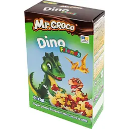 Готовий сніданок Mr. Croco Динозаврики Мікс з какао та молоком 80 г - мініатюра 2