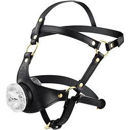 Маска-збруя для орального сексу Lockink Sevanda Blowjob Head Harness - мініатюра 2