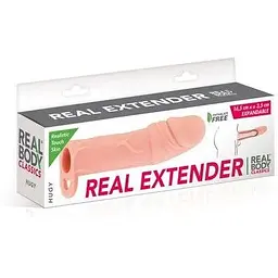Насадка на член Real Body - Real Extender HUGY - мініатюра 3