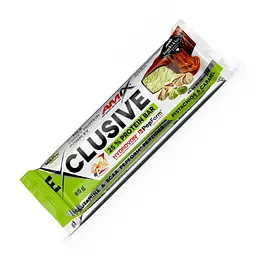 Батончик AMIX Exclusive Protein Bar, 85 грам - Карамель-фісташка
