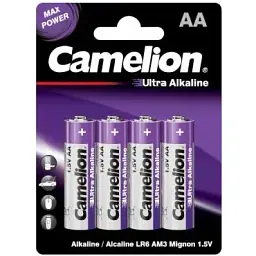 Батарейка Camelion AA LR6 Ultra Alkaline х 4 (LR6-BP4UT)