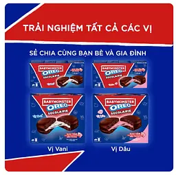 Шоколадні тістечка Oreo Socola Pie BabyMonster Chocolate Strawberry Cream 168г - мініатюра 7