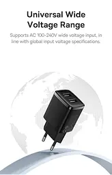 Мережевий зарядний пристрій Baseus Compact Charger 2U 10.5W Black (CCXJ010201) [74461] - мініатюра 6