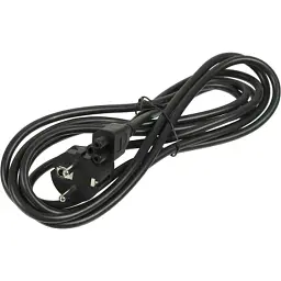 Кабель живлення C5 1.2m 0.75mm2 Merlion (PC-186 CEE7/7-IECC5CCA12)