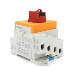 Поворотний вимикач під DIN, 1000V, 16A, 2P, Grey - мініатюра 3