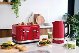 Тостер KitchenAid на 4 тости червоний (5KMT4109EER) - мініатюра 8
