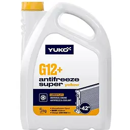 Антифриз Yuko -40 Super G12+ 5 л желтый