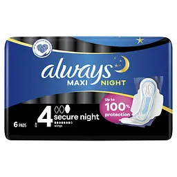 Гігієнічні прокладки Always Classic Secure Night 6 шт. - мініатюра 2