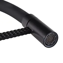 Змішувач для кухні Mixxus Premium Oliwer 017 Black з гнучким виливом MI6966 Чорний матовий - мініатюра 4