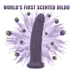 Фалоімітатор з ароматом ожини Toyz4lovers Delicious Dildo Berries, 19.5 см - мініатюра 3