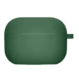 Силіконовий футляр з мікрофіброю для навушників Airpods Pro 2 / Pro Зелений / Pine Needle