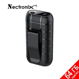 Міні диктофон з великим часом роботи Nectronix A50+, з пам'яттю 64 Гб, кліпса, магніт (100836-64) - мініатюра 2