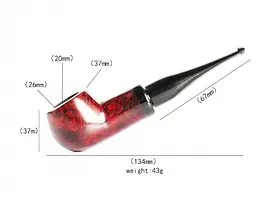 Люлька для куріння Muxiang Briar Wood without filter 107S-3 (emb-1075) - мініатюра 3