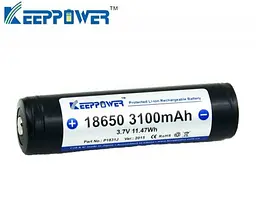 Акумулятор Keeppower Panasonic Li-ion 18650 3100mAh з захистом - мініатюра 2