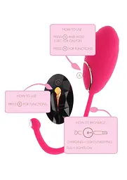 Віброяйце ToyJoy Ivy Lily Remote Egg, 19.3 см (рожевий) - мініатюра 8