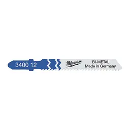 Полотна для лобзиків T118BF Bi-Metal MILWAUKEE MILWAUKEE, 55х,0мм,(5шт), (універсальні) - мініатюра 3