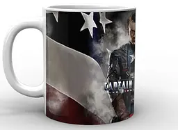 Кружка GeekLand Капітан Америка Captain America прапор у серпанку CA.02.012 - мініатюра 3