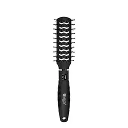 Щітка для волосся двостороння продувна Salon Professional 9541 SL, Чорна