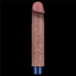 Вібратор Lovetoy Real Softee 9" Platinum Silicone 22.8 см коричневий - мініатюра 5