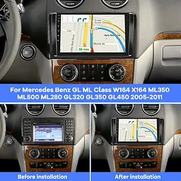 Автомагнітола Android для Mercedes ML/GL W164 із CarPlay - мініатюра 6