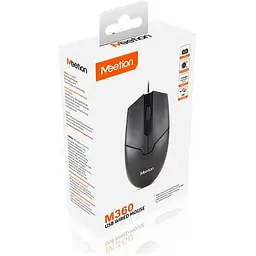 Миша MEETION Office Mouse RGB M360 провідна чорна - мініатюра 9