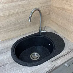 Кухонна мийка Adamant Ovale 610x420x180 графіт 648223, Графіт - мініатюра 2
