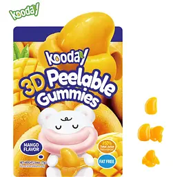 Жувальні цукерки Kooday 3D Peelable Gummies Mango 75г - мініатюра 4
