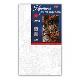 Картина за номерами Santi Котик на велосипеді 30х50 см (955648) - мініатюра 2