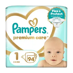 Підгузки Pampers Premium Care Розмір 1 (2-5 кг) 94 шт (8006530259187)
