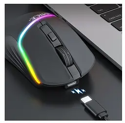 Игровая мышь беспроводная iMICE G-902, 6 кнопок, аккумулятор, 4000 DPI, 2.4Ghz, Bluetooth 5.1 - мініатюра 7