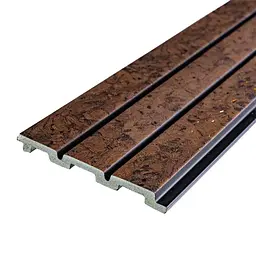 Рейка декоративна Sticker Wall PS 2900х115х12мм Темно-коричневий із золотими вкрапленнями SW-00001737 - мініатюра 2