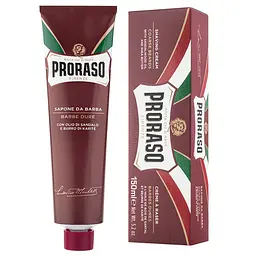 Поживний крем для гоління Proraso для твердої щетини, з маслом Ши та сандаловою олією, 150 мл