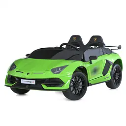 Електромобіль машина 2x12V9Ah 4x45W EVA шкіра MP3/USB/TF/Bluetooth зелений (M 6026EBLR-5 24V)