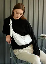 Сумка жіноча Sambag HOBO S белый 30 х 13 х 8 см (53100008) - мініатюра 8