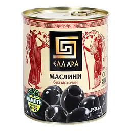 Маслини Ellada Mamoth без кісточки 850 мл (922038) - мініатюра 2