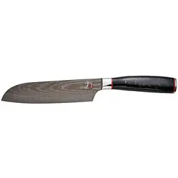 Кухонний ніж MasterPro Tetsu, сантоку, 17.5 см, чорний (BGMP-4128-MBK)